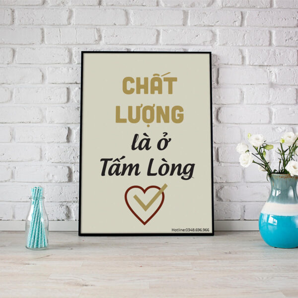 Tranh văn phòng: Chất lượng là ở tấm lòng