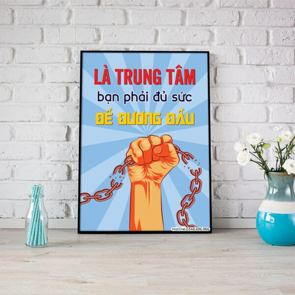 Tranh động lực: Là trung tâm bạn phải đủ sức để đương đầu