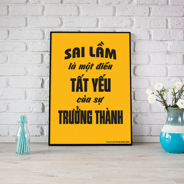 Tranh động lực: Sai lầm là sự tất yếu của trưởng thành