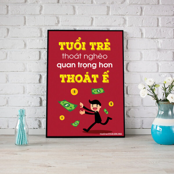 Tranh động lực: Tuổi trẻ thoát Nghèo quan trọng hơn thoát Ế